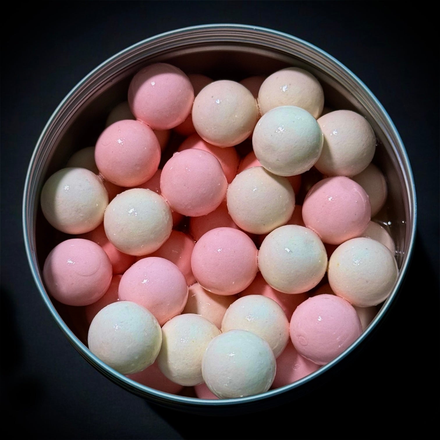 Washed Pink and white 15mm Pop ups